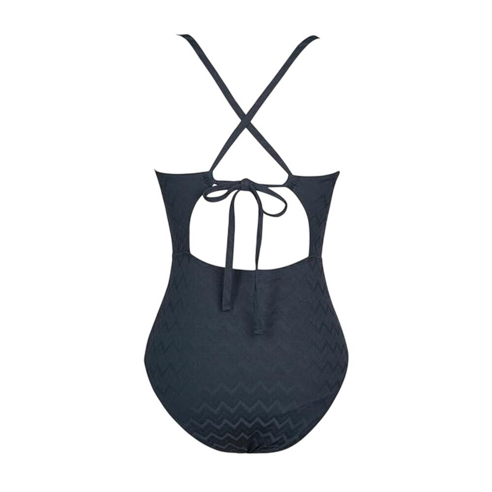 Cupshe Wrap Front Plunge Cutout Back Tie One Piece Swimsuit Size L - Picture 2 of 7